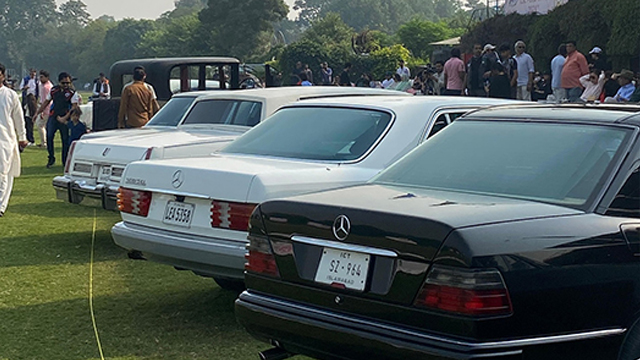 Polo in Pink" event, featuring a classic car parade to raise breast cancer awareness in Pakistan.